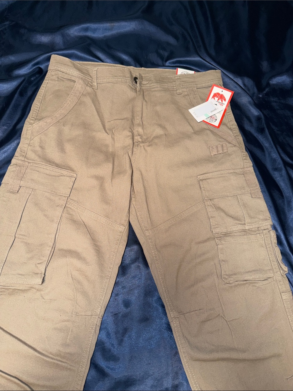Breathable Ring of Fire Men's Cargo Pants in Tan Great For Work Pants